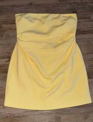 Yellow Forever 21 Dress thumbnail 1