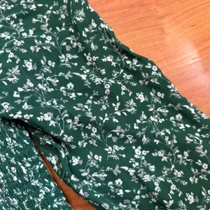 Reformation Pinto Top in Parsley Green Size Small thumbnail 8