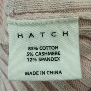 Hatch Lydia Sweater Dress Women 4 Pink Rib Knit Bump Friendly Feminine Maternity thumbnail 13