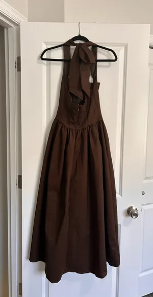New Showpo Helda Midi Dress Halter Tie Neck Corset Dress Size Small MSRP $139 thumbnail 7