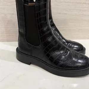 Trench Boots black by h&m size 6 thumbnail 3