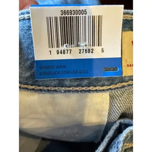 Levis Jeans Women‎ 26 Blue Denim Premium Cool Eco Performance Cargo NWT Retro thumbnail 13