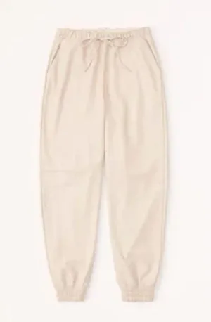 Abercrombie: Vegan Leather Sunday Jogger thumbnail 1