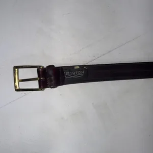 Vintage Y2K Brighton Womens 34 Brown Leather Gold Buckle Equestrian Western Belt thumbnail 8