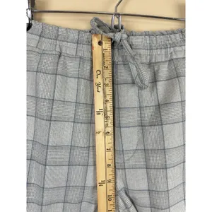 Zara Pants Womens Size S Plaid Tapered Elastic Waist Pull On Trousers Checkered thumbnail 12