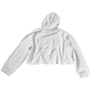 NEW Beyond Yoga Happiness Crop Hoodie Fresh Snow Cream Ivory thumbnail 2