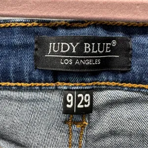 9/29 Judy Blue‎ Jeans Ripped Denim Skinny High Waisted Medium Blue JB82147MD thumbnail 4