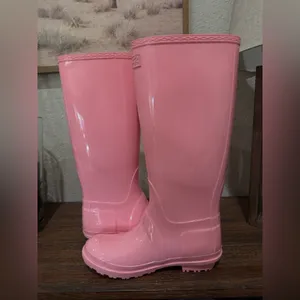Seven7 brand. Womens Pink Glossy Rain Boots size 7 thumbnail 9