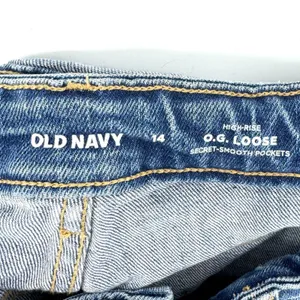 Old Navy O.G. Loose High Rise Distressed Jeans Size 14‎ thumbnail 6