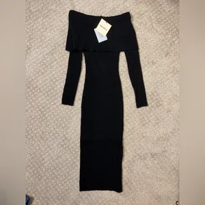 Revolve Loraine Midi Dress in Black size XS, easily fits a small thumbnail 4