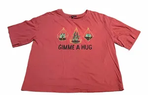 Gimme A Hug Graphic Women’s Tee - Coral thumbnail 1