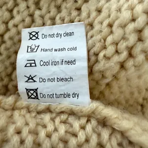 Cozy Cream Cable Knit Sweater Size L thumbnail 3