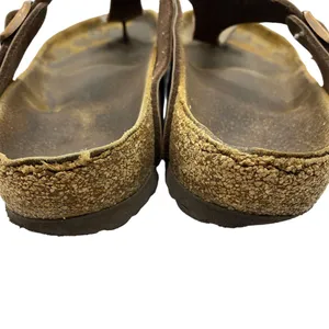 Birkenstock Women's Gizeh Slip on Brown Leather Sandals Size 36‎ US 5-needs TLC thumbnail 7