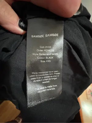 SAMSOE Black Maxi Skirt with Elastic Waistband thumbnail 7