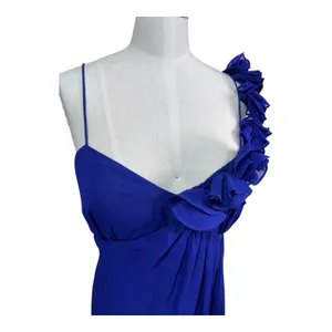 Adrianna‎ Papell Hailey One Shoulder Ruffle Chiffon Prom Gown Formal Women's 14 thumbnail 3