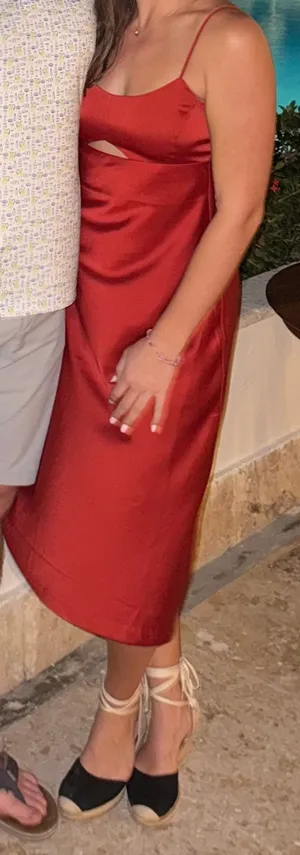 Satin Banana Republic Dress thumbnail 4