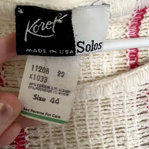Koret solos knit striped vintage top comfortable casual 90s shirt woven boho thumbnail 4