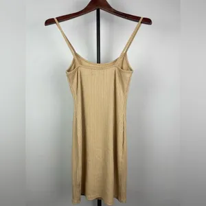 Urban‎ Outfitters Nude Tan Mia Ribbed Knit Bodycon Mini Dress thumbnail 6