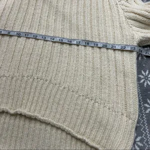 Stitch Fix KUT From The Kloth Leona Ribbed Mock Neck Chunky Sweater Ivory‎ XL thumbnail 6