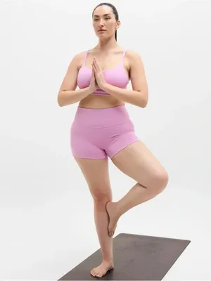 New Athleta XL Elation Ultra High Rise 3" Shortie X-Large Waterlilly Pink thumbnail 5