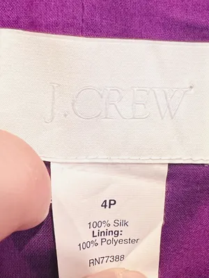 J.Crew 100% Silk Strapless Pleated Maxi Dress Magenta Fuchsia Wedding Guest thumbnail 11