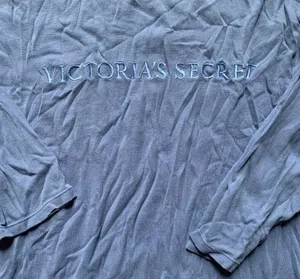 Vintage Victoria’s Secret Purple/Blue Embroidered Night Shirt M thumbnail 2