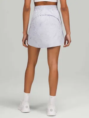 Lululemon Hotty Hot High-Rise Skirt *Long Gravel Dust Pastel Blue Multi Size 2 thumbnail 2
