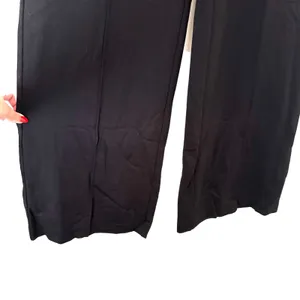 1.STATE Wide Leg Front Seamed‎ Pant Black Sz Small thumbnail 3