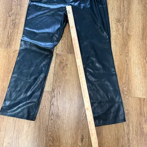 NEW‎ Old Navy Faux Leather High Rise Boot Cut Pants Women's Size 14 Tall Black thumbnail 6