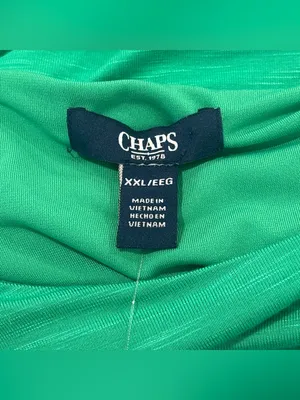 Chaps NWT Crewneck Knit Dress Green Short Sleeve Size XXL Womens thumbnail 6