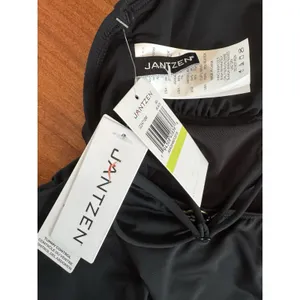 NWT Jantzen Black Ruched Tummy Control One Piece Swimsuit Size 4 thumbnail 6