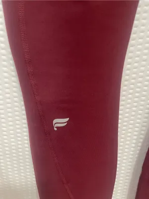 High-Waist Burgundy Seamless Leggings thumbnail 5