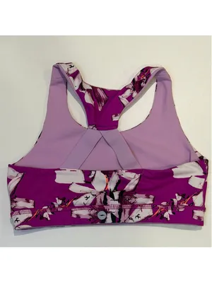 Victoria’s Secret Women’s Size 2 Floral Performance Sports Bra Crop Tank thumbnail 3