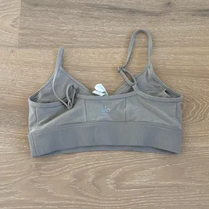 Alo Yoga Alosoft Head Start Bra Top Size M Tan thumbnail 3