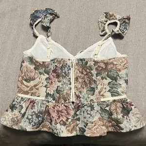NWOT Altar'd State Floral Tapestry Corset Top thumbnail 11