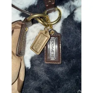 Vintage Coach Signature Stripe Hobo thumbnail 3