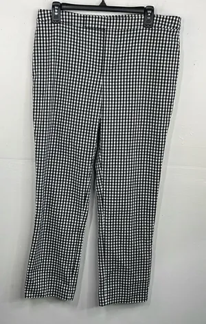 Lauren Ralph Lauren pants Black white Check Gingham print Size 10 thumbnail 1