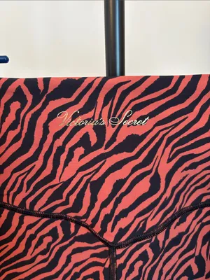 Victoria's Secret Black and Red Zebra-Print Leggings thumbnail 5