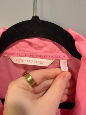 Victoria’s Secret Button-Down Collared Long Sleeve PJ Top and Shorts Set thumbnail 4