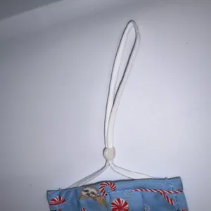 Old Navy NWOT Blue Peppermint Sloth Face Mask thumbnail 4