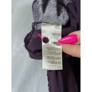 Free People Sea Breeze Dark Purple S Sleeveless Tunic Tank Boho Grunge Oversized thumbnail 6