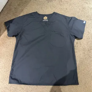 Womens dark grey charcoal scrubs set thumbnail 2