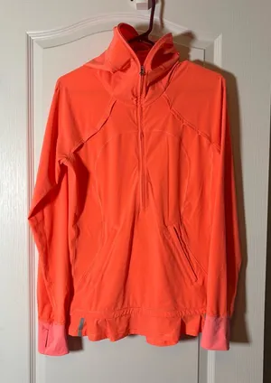 Lululemon Lightened Up Pullover Jacket Hoodie Half Zip Very Light Flare 8 thumbnail 1