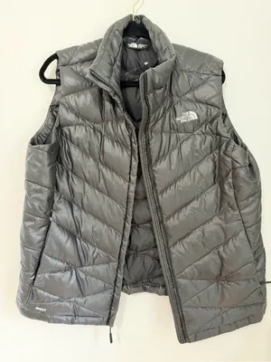 The North Face Women's 550 Down Fill Puffer Insulated Vest Silver XL thumbnail 1