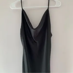 Princess Polly Black Maxi Satin Cowl Neck Dress thumbnail 3