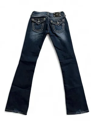 Miss Me Indigo Bootcut Jeans with Contrast Stitching thumbnail 3