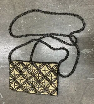 Cute Flapper Style Purse With Gold Flair thumbnail 1