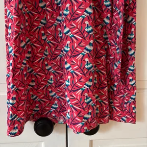 Boden‎ Olwen Strawberry Split Bird Print Dress Size 6 Pink Midi Printed Summer thumbnail 5