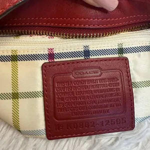 y2k COACH Legacy Red Crossbody Shoulder Bag thumbnail 9