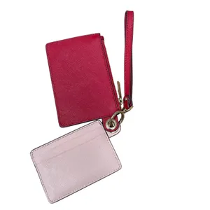 Michael Kors Small Duo Card Case in blossom pink scarlet red Wristlet‎ thumbnail 2